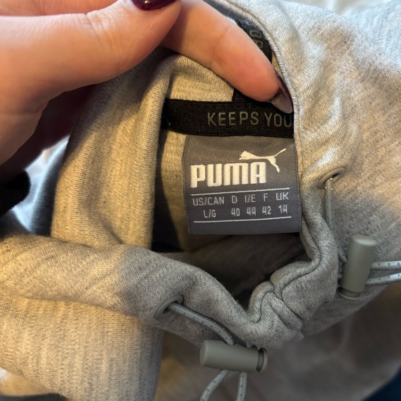 Grey Puma Cropped Sweatshirt - Picture 3 of 3
